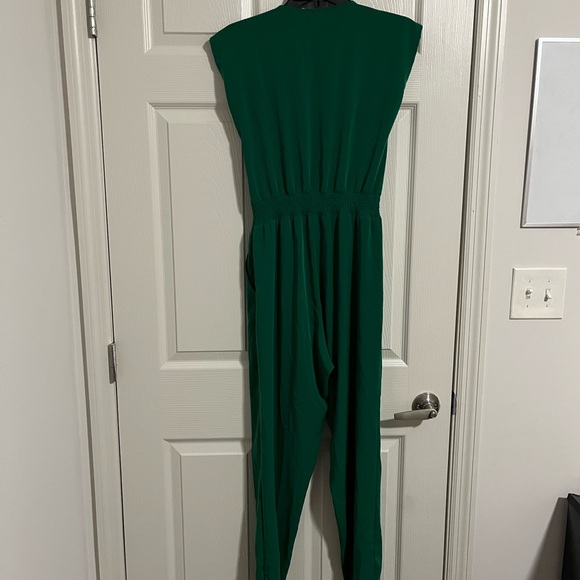 New York & Company Vibrant Green Jumpsuit - Picture 3 of 4